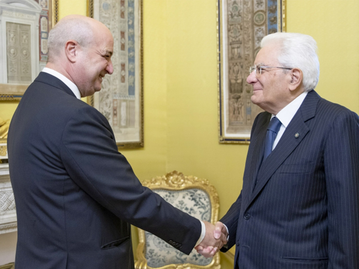 Presidente della Repubblica, Sergio Mattarella, con il prof. Nicola Casagli
