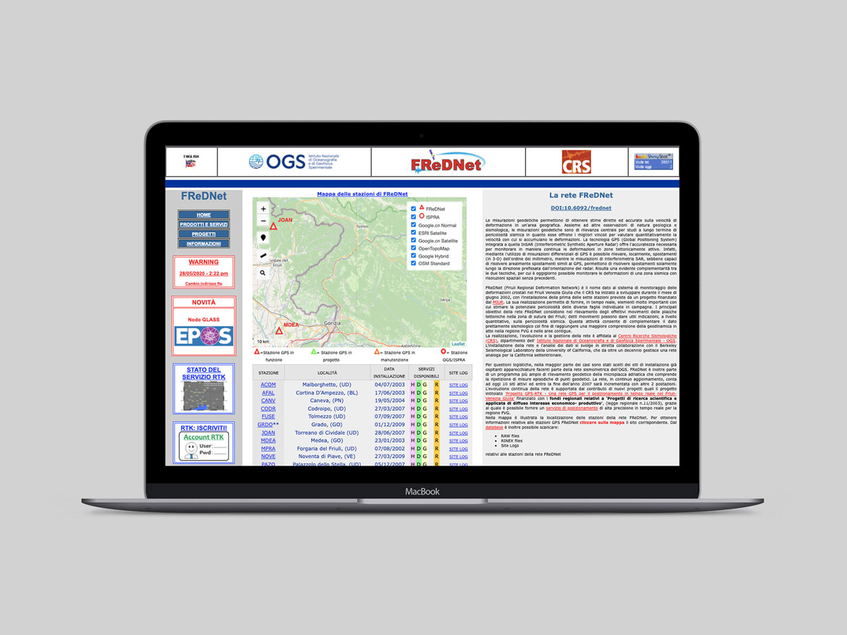 Monitoraggio geodetico (FredNet)