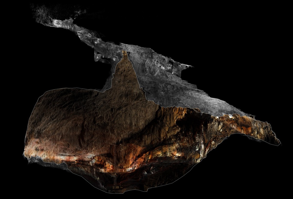 Rilievo laser scanner terrestre del comprensorio della Grotta Gigante (sezione longitudinale)_Pavan_Paganini