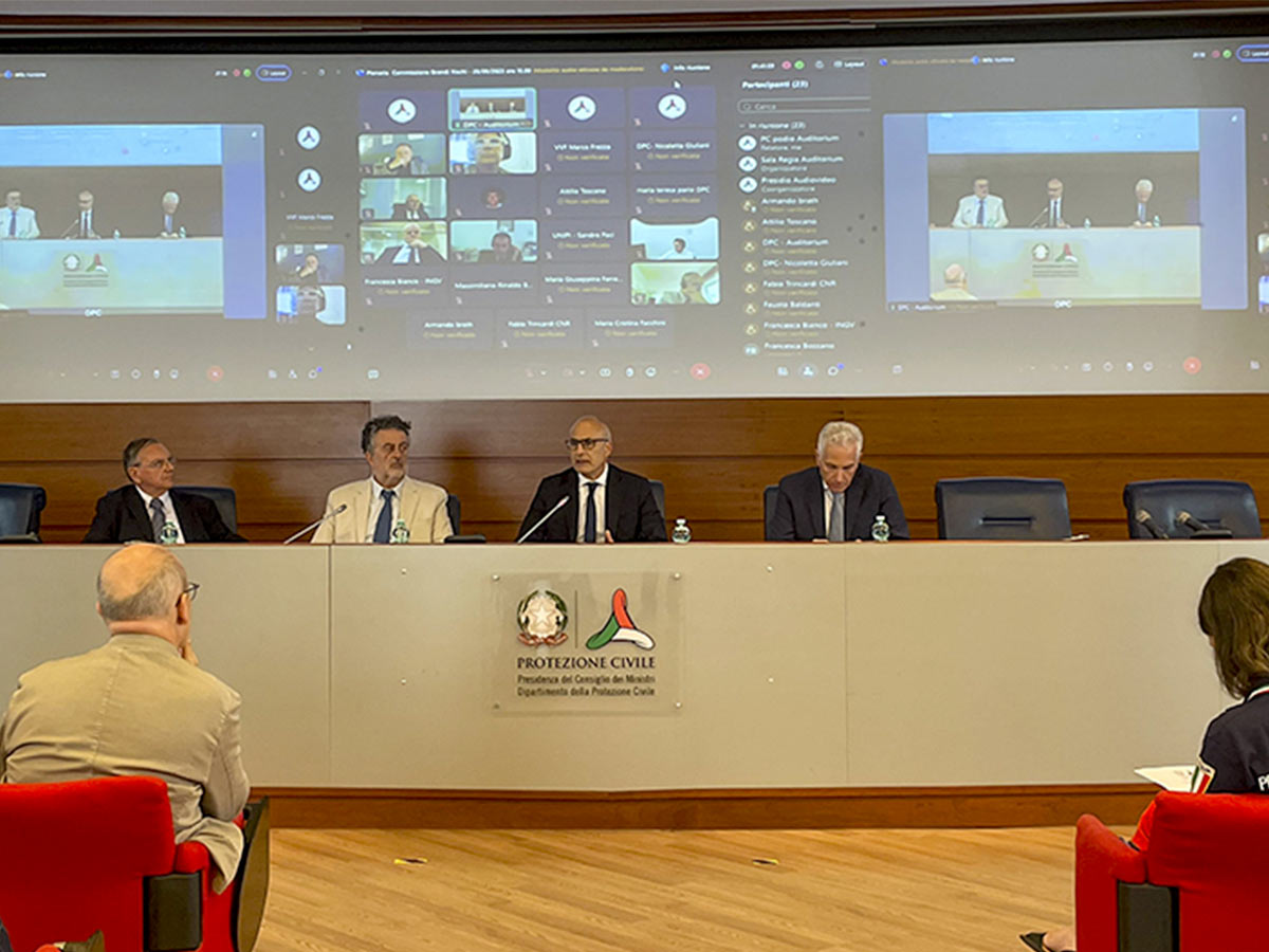 Prima riunione della Commissione nazionale per la previsione e la prevenzione dei grandi rischi