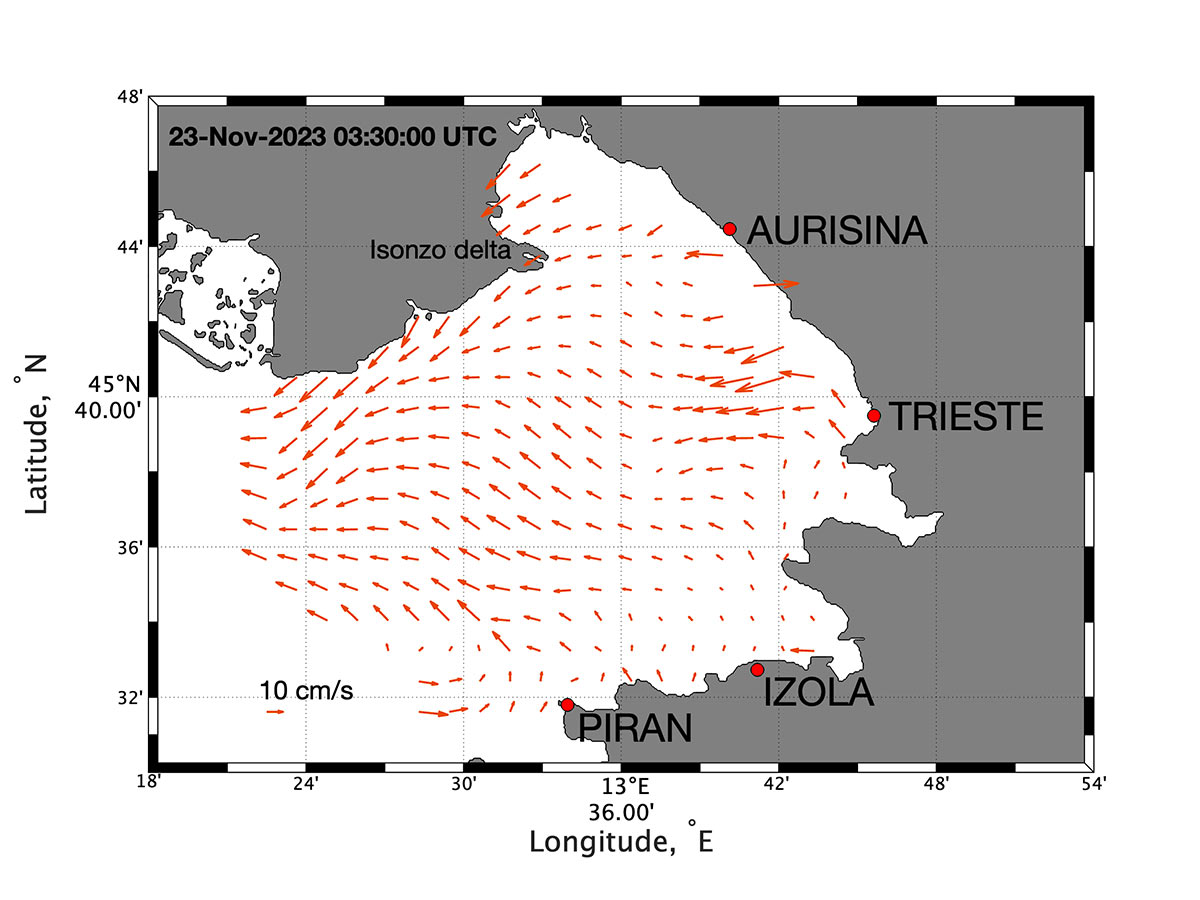 Mappa del Golfo di Trieste