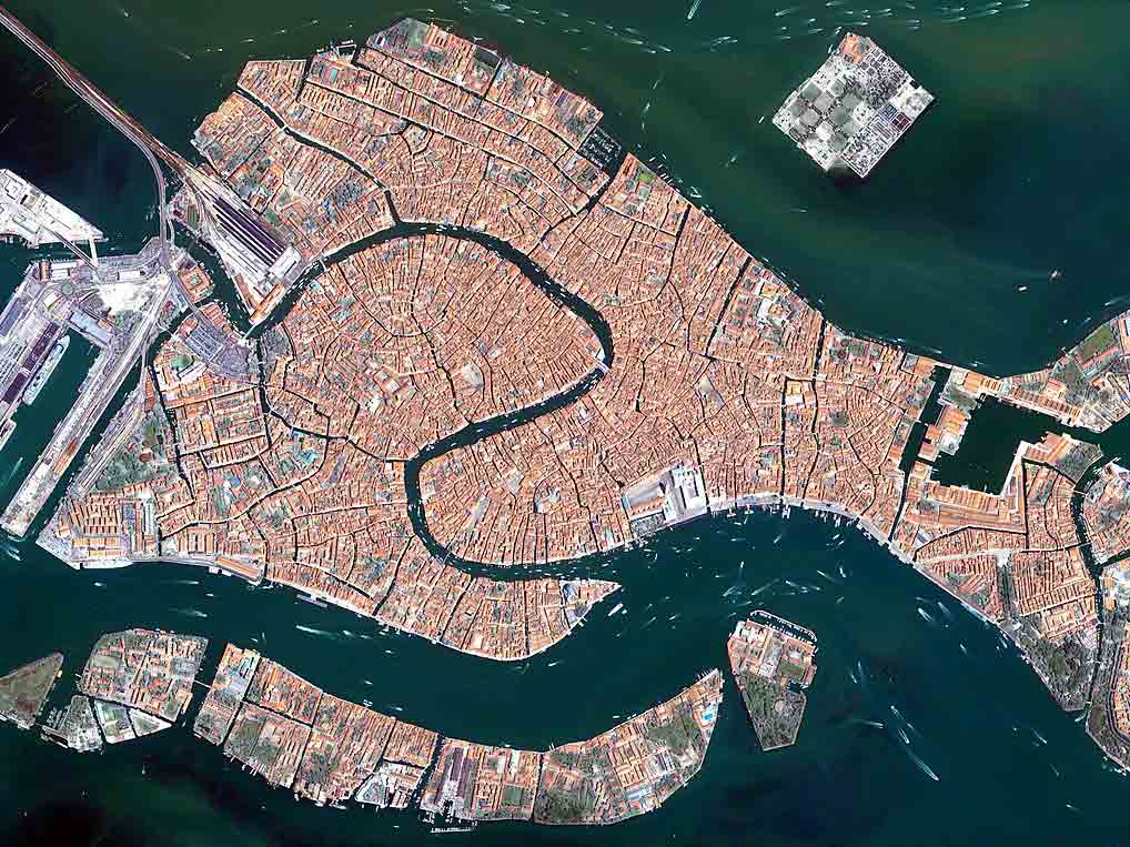 venezia da satellite. Crediti ESA