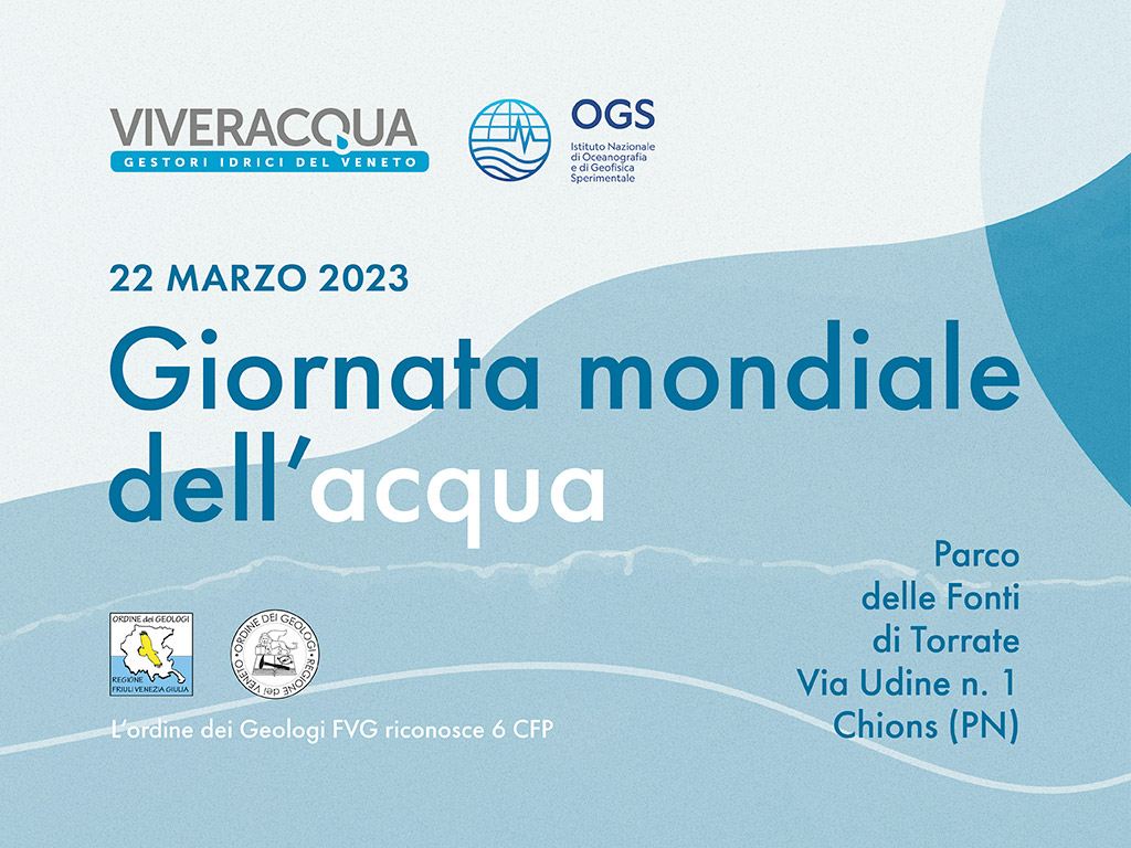 Locandina giornata mondiale dell'acqua 2023