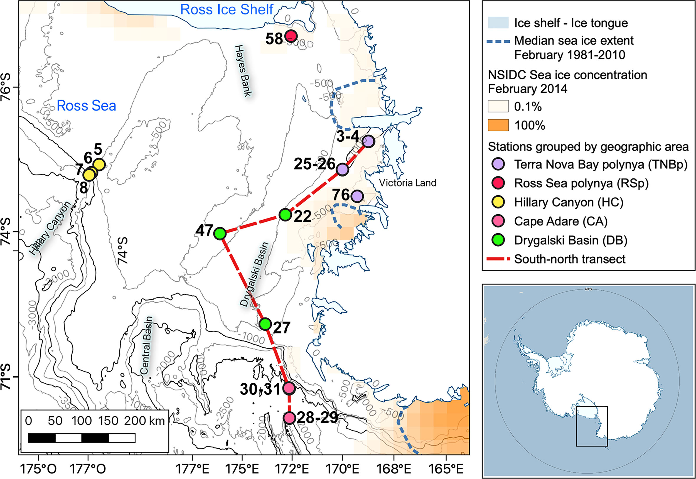 mappa mare di ross